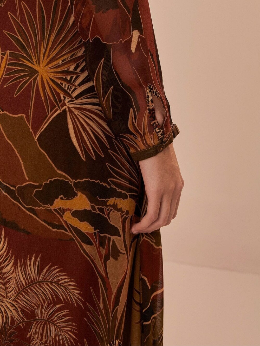 NWT FARM RIO | $240 Caramel Savana Dream Maxi Dress - Picture 4 of 15